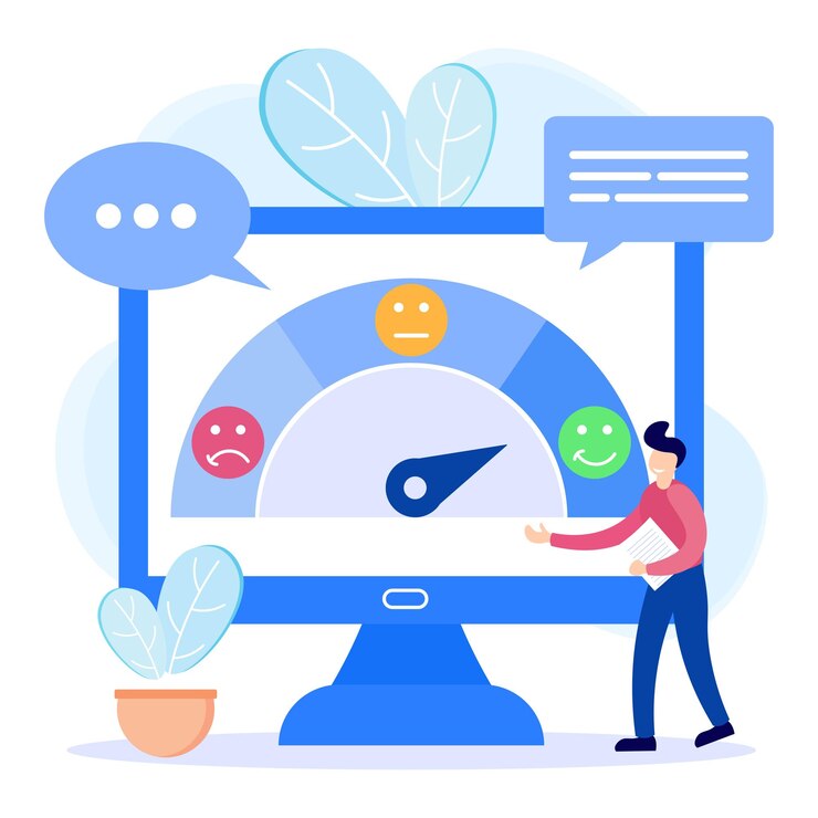 Illustration vector graphic cartoon character of survey