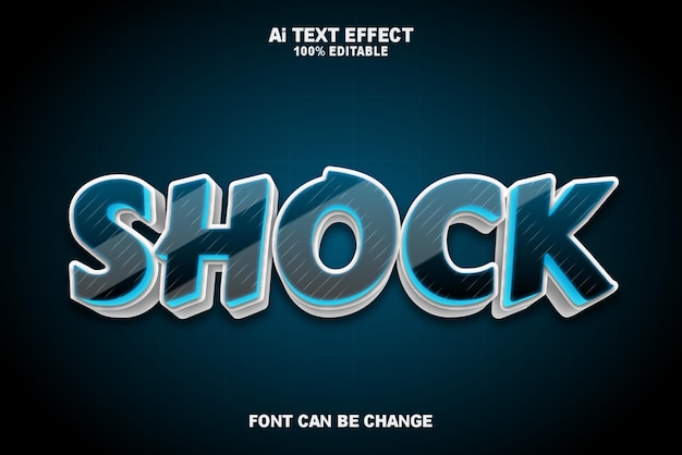 Illustrations Shock Text Effects Style