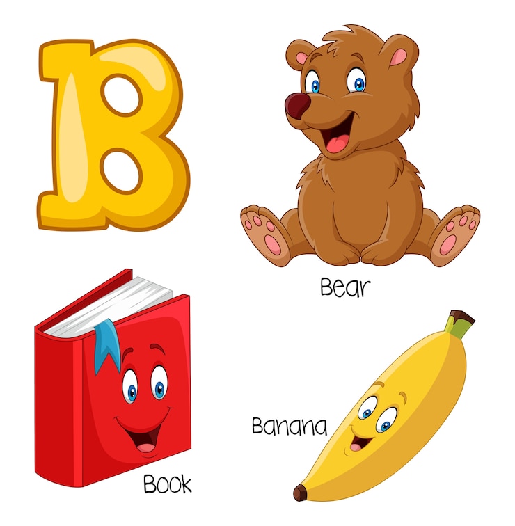 Vector ilustrasi alfabet b