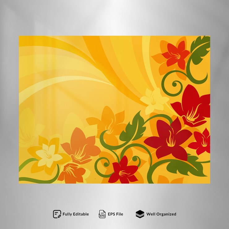 Vector ilustrasi desain floral vektor arabesco, desain floral hitam putih