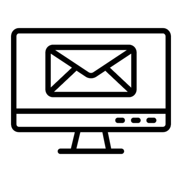 Ilustrasi Desain Ikon Vektor Surat
