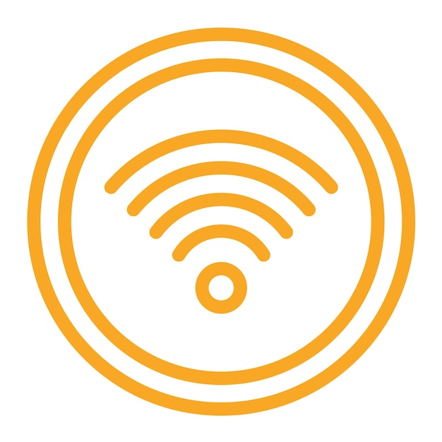 Ilustrasi Desain Ikon Vektor Wifi