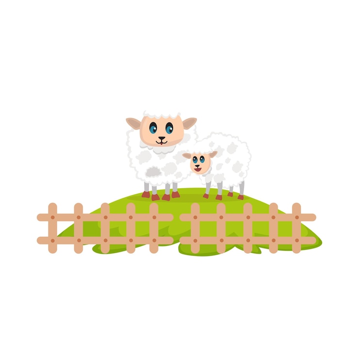 Vector ilustrasi domba