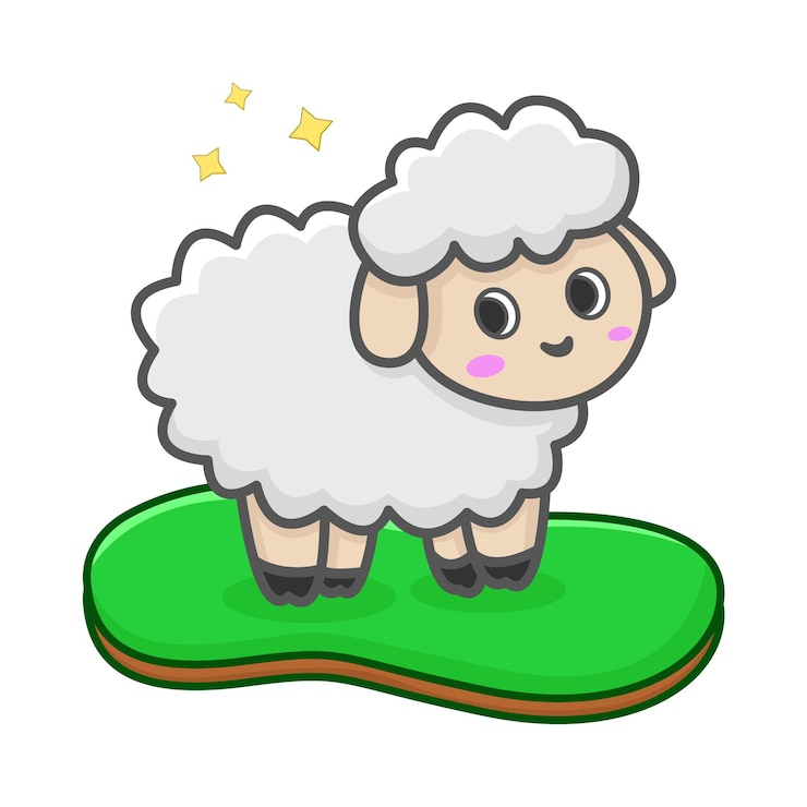 Vector ilustrasi domba
