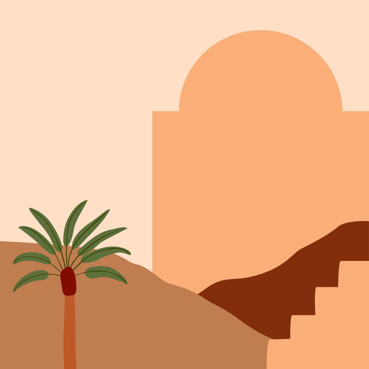 Ilustrasi estetika abstrak minimalis modern