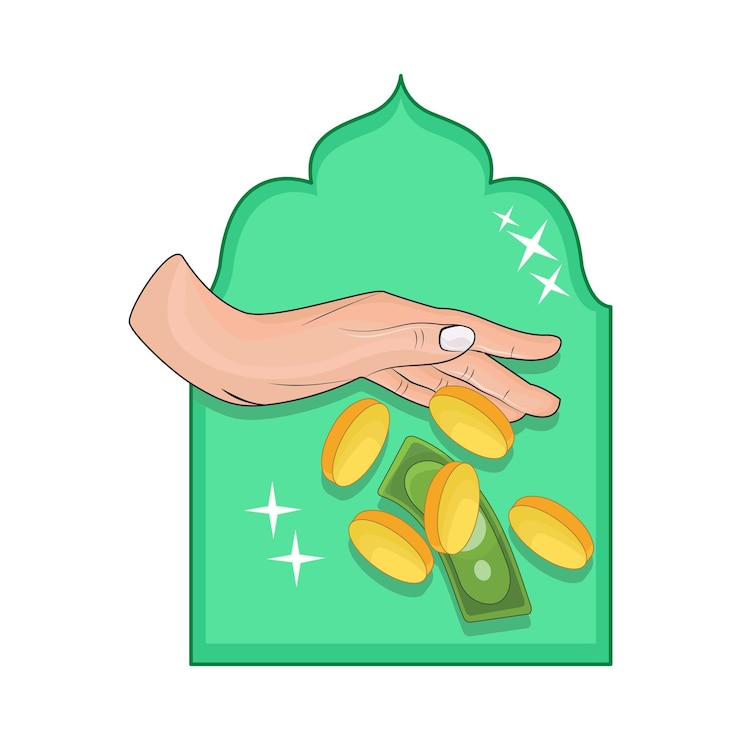 Vector ilustrasi infaq