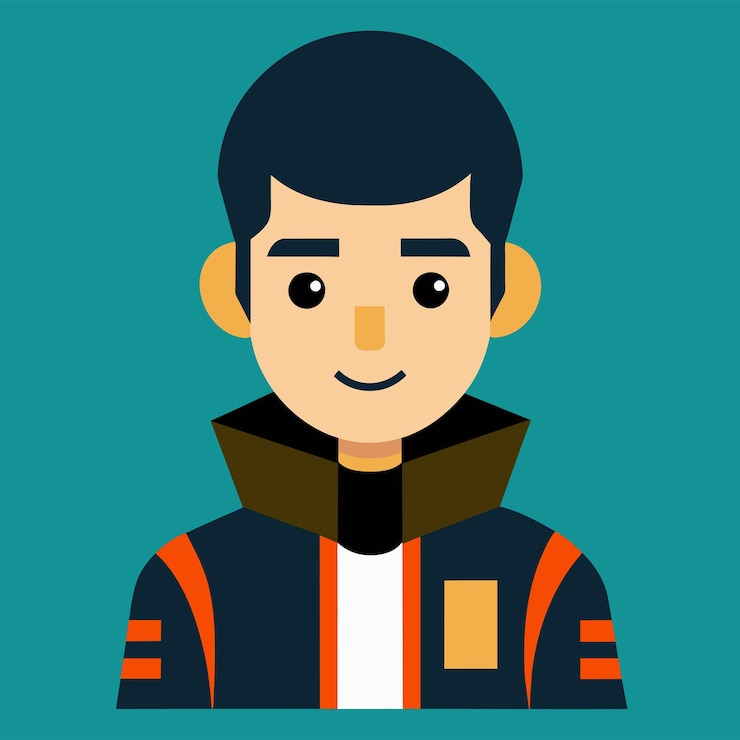 Vector ilustrasi karakter vektor insinyur dirgantara dalam gaya datar