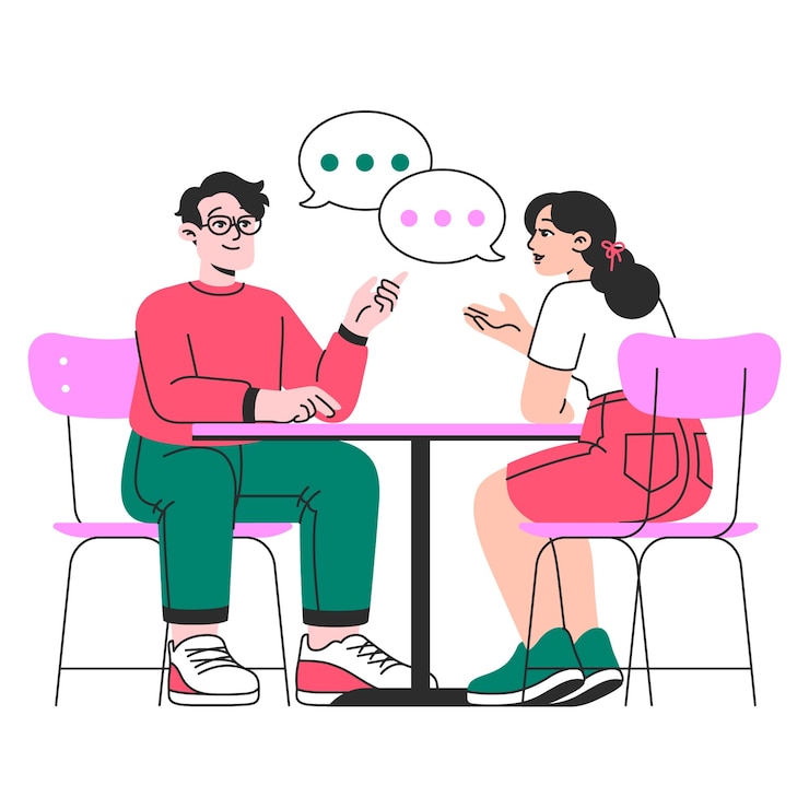 Vector ilustrasi konsep diskusi