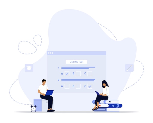 Ilustrasi konsep pengujian online