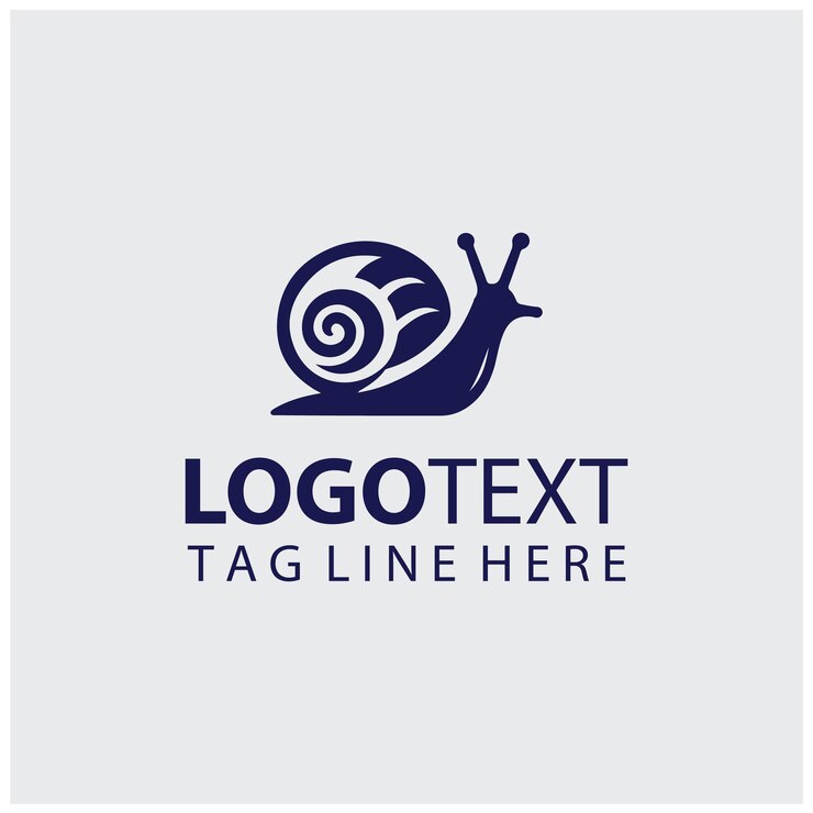 Vector ilustrasi logo siput