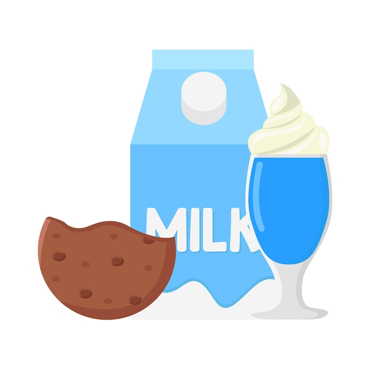 Vector ilustrasi milkshake