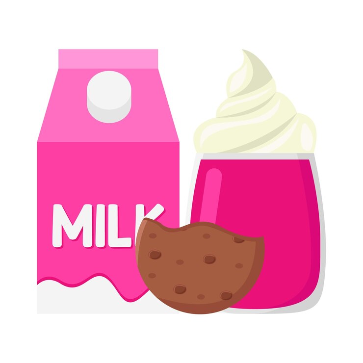 Vector ilustrasi milkshake
