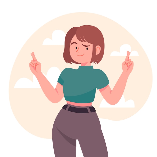 Ilustrasi pujian digambar tangan