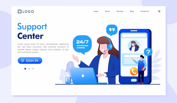 Vector ilustrasi situs web halaman arahan pendidikan video