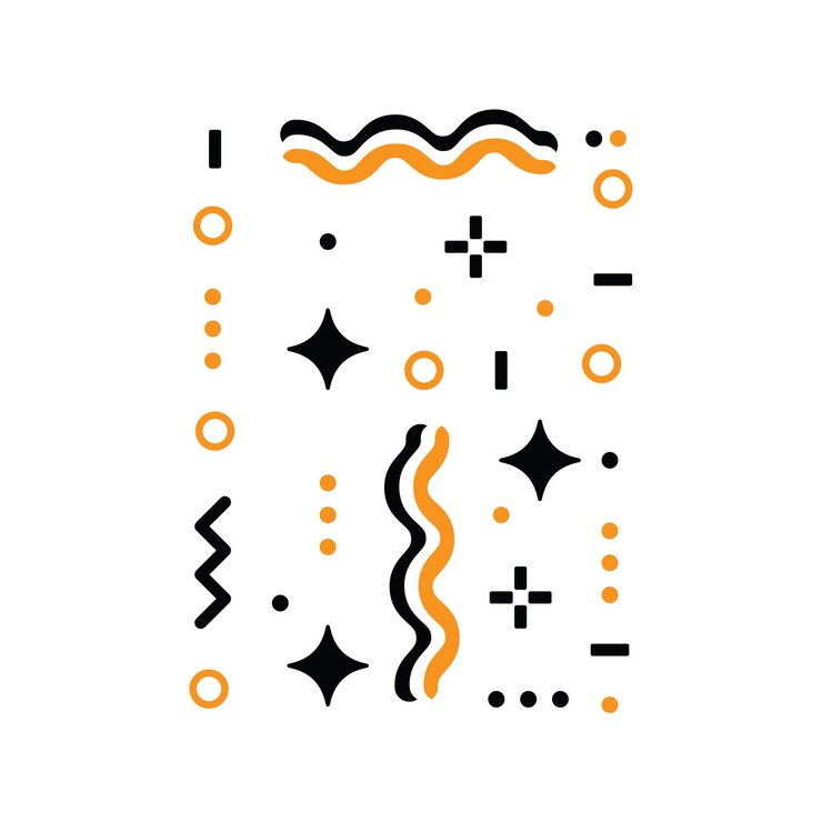 Vector ilustrasi vektor abstrak hipster pola membentuk konsep desain gaya busana garis geometris