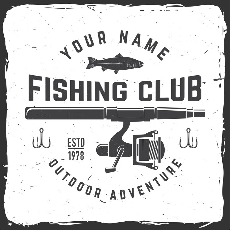 Vector ilustrasi vektor klub olahraga memancing