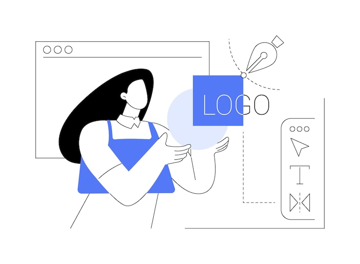 Vector ilustrasi vektor konsep abstrak desain logo