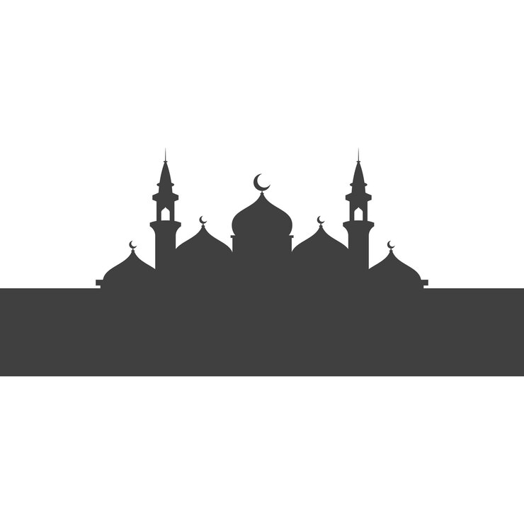 Vector ilustrasi vektor latar belakang masjid