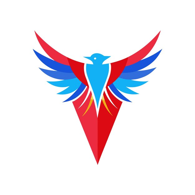 Ilustrasi Vektor Logotype Gradien Burung Berwarna-warni