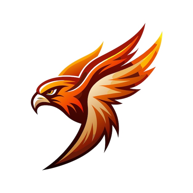 Ilustrasi Vektor Logotype Gradien Burung Berwarna-warni