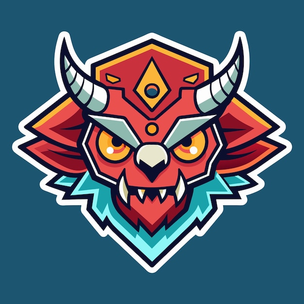 Ilustrasi vektor stiker format file sumber EPS desain ikon penskalaan lossless