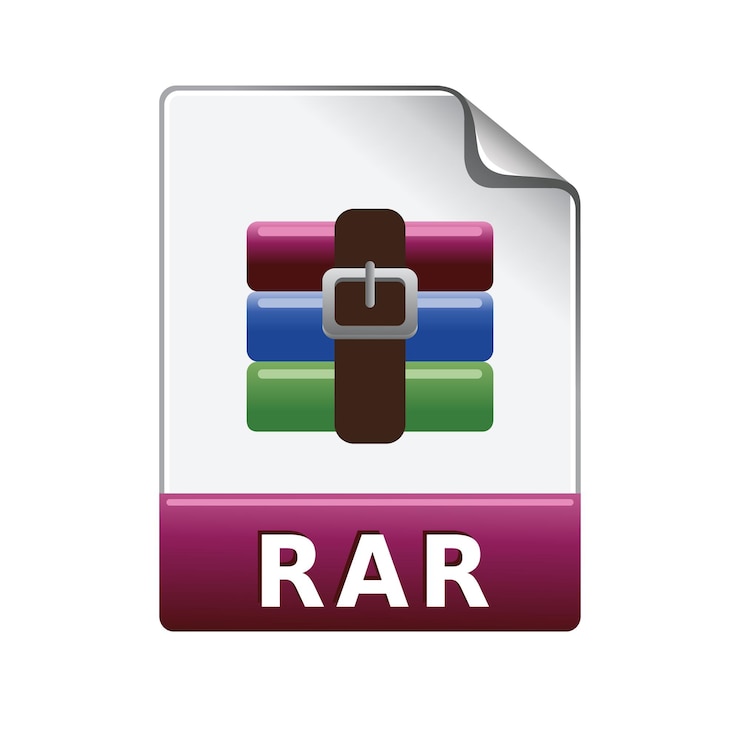 Vector ilustrasi vektor warna ikon format file raw