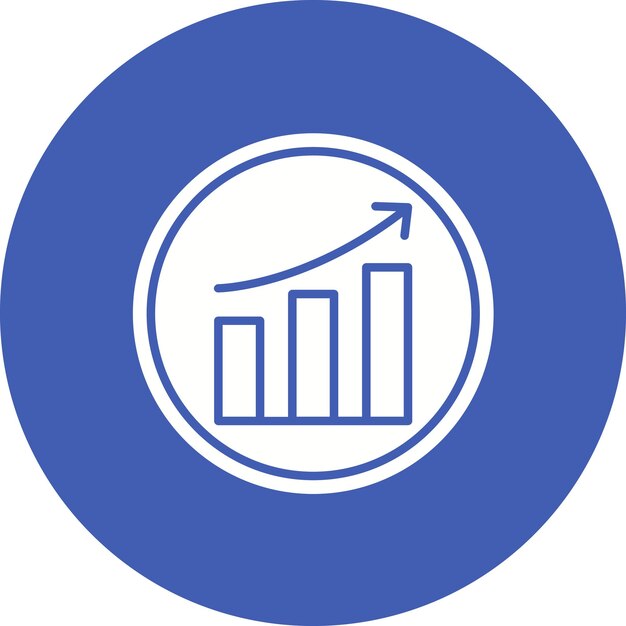 Increasing Circle Process Flat Illustration