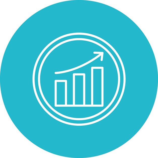Increasing Circle Process icon vector image Can be used for Infographic
