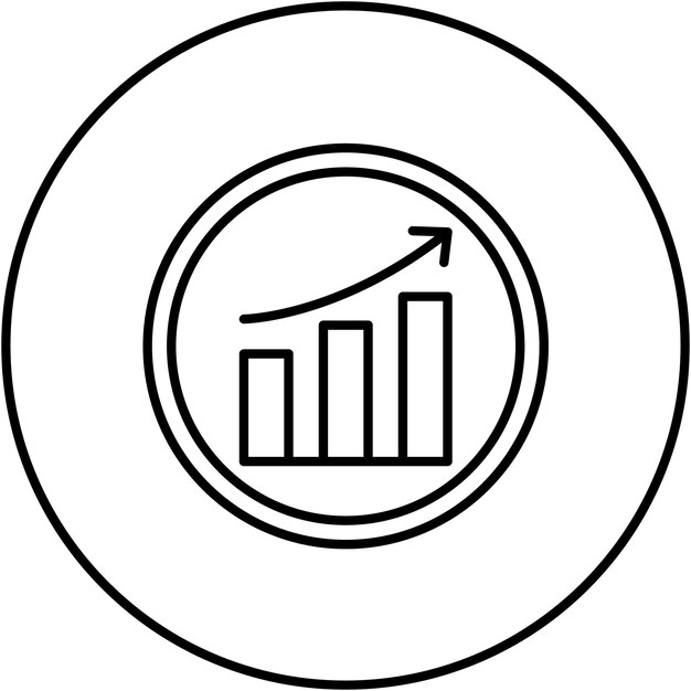 Increasing Circle Process icon vector image Can be used for Infographic