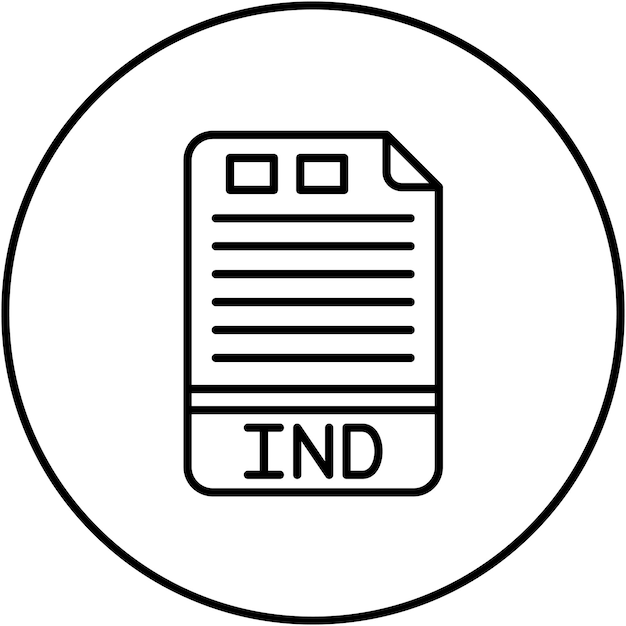 IND icon vector image Can be used for File Formats