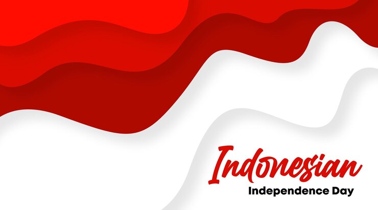 Vector indonesian independence day background illustration vector