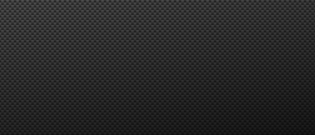 Industrial geometric black background. Monochrome small squares in carbon tracery minimalistic steel surface