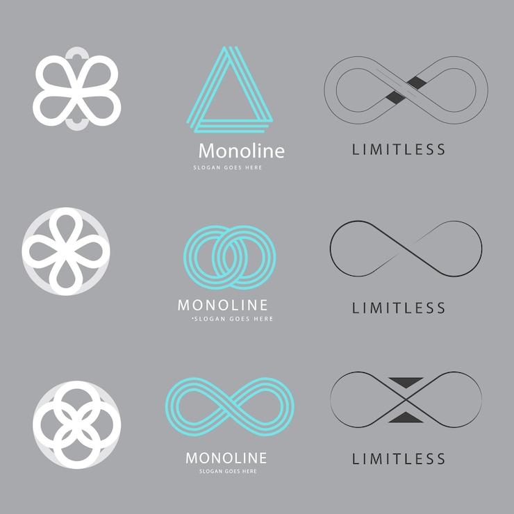 Vector infinity icon for design easily editable