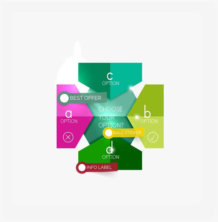 Vector infographic banners modern paper templates
