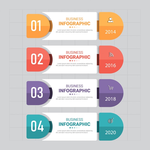Infographic business banner template design.