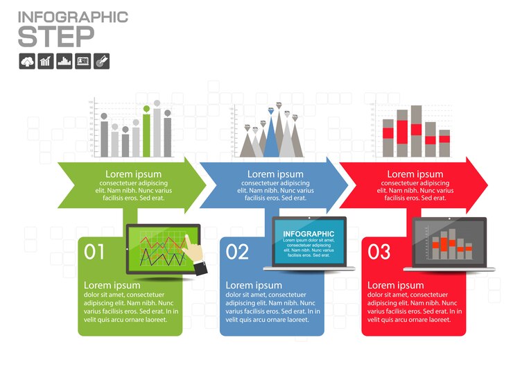 Vector infographic design template with icons and options