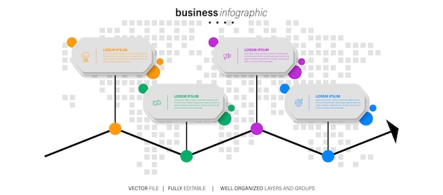 Infographic elements data visualization vector
