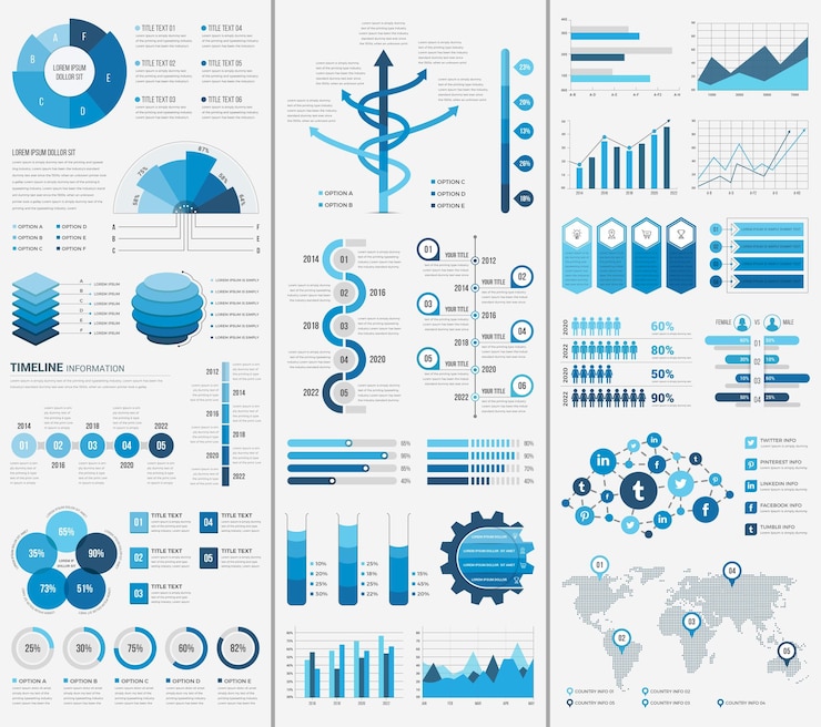 Vector infographic elements template
