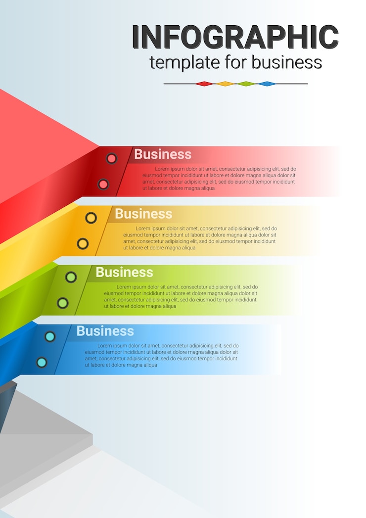 Vector infographic template for business.