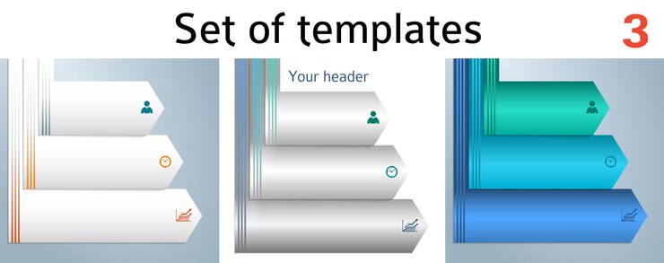 Vector infographics presentation style design element background flyer09