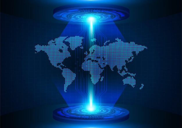 information cyber digital security code system data network concept binary internet safe