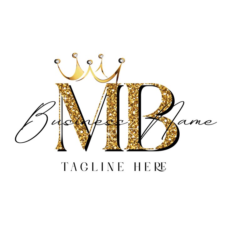 Vector iniital letter logo watercolor boutique salon logo