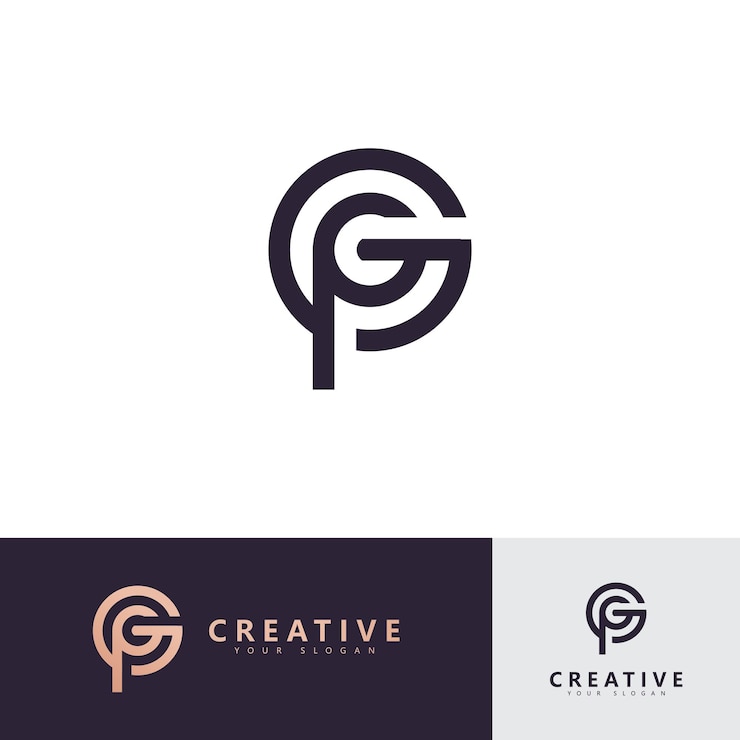 Vector initia gfp logo vector template creative logo symbol