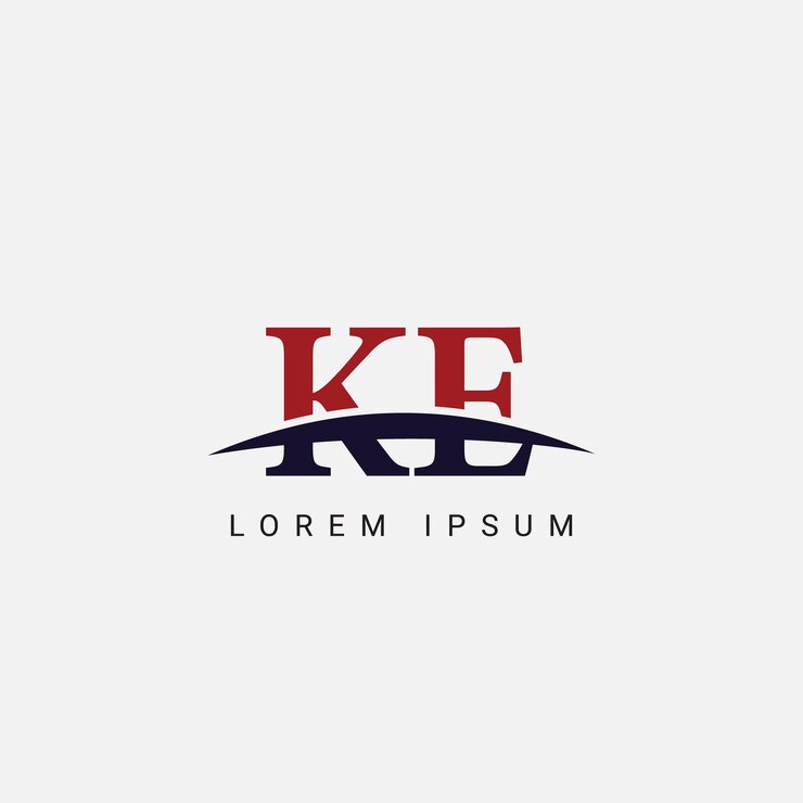 Vector initial k e ke letter logo design vector template graphic symbol for corporate business identity