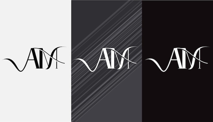 Vector initial letter am
 logo design creative modern symbol icon monogram