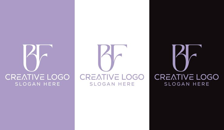 Initial Letter BF Logo Design Monogram Creative Modern Sign Symbol Icon