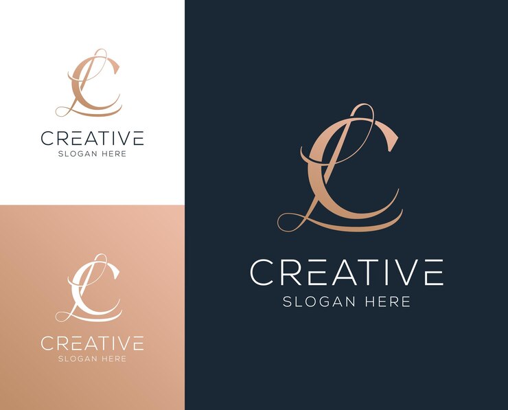 Initial letter CL LC logo design vector illustration