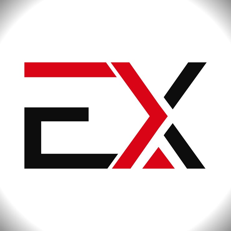 Vector initial letter ex logo vector icon illustration