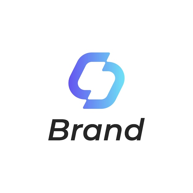 Initial Letter O gradient color Logo