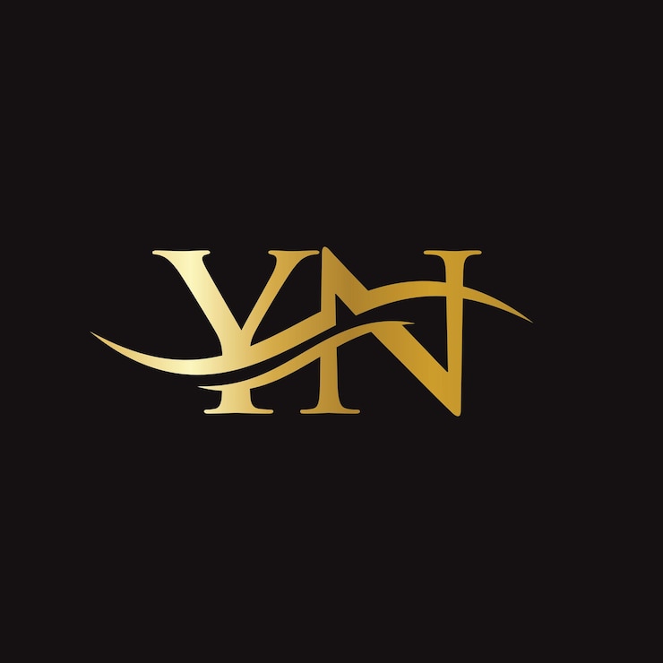 Vector initial linked letter yn logo design modern letter yn logo design vector with modern trendy